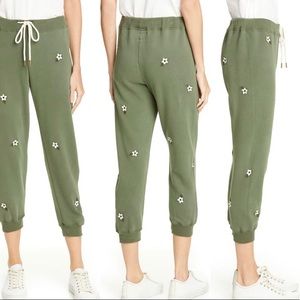 The Great. The Cropped Floral Sweatpants